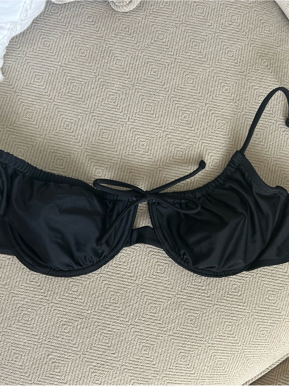 Xhilaration Black Adjustable Bikini Top